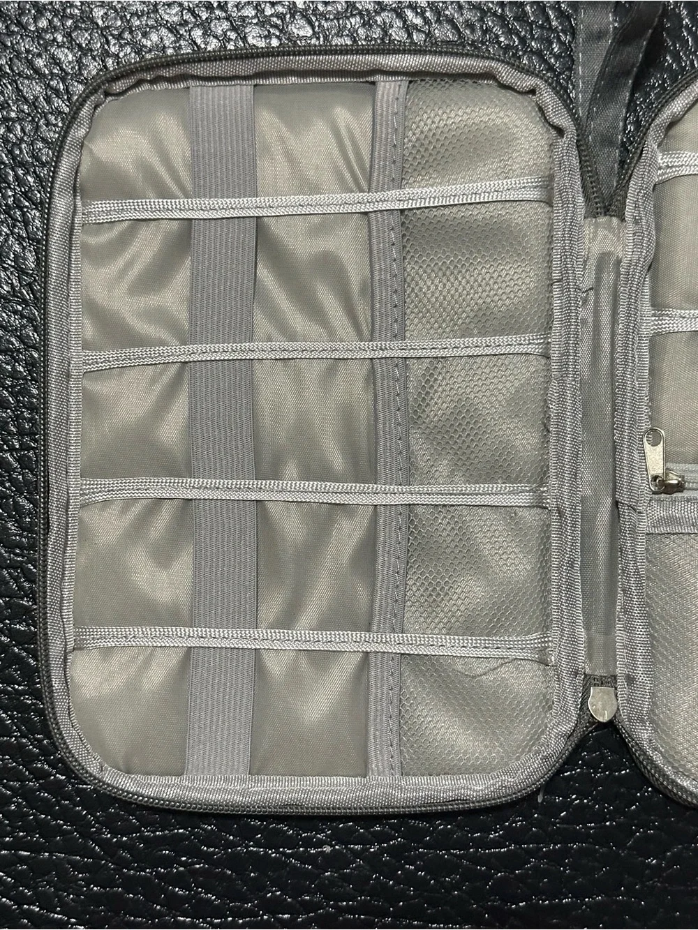 OP Gray Zippered Electronics Carry Pouch